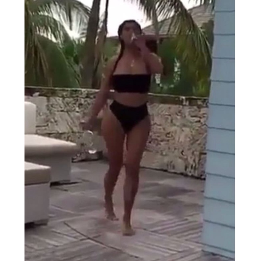 Naked Wardrobe black bandeau bae 2 piece bikini - Picture 3 of 8